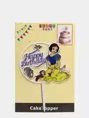 Фиолетовый топпер для украшения торта "Мультяшки", акриловый