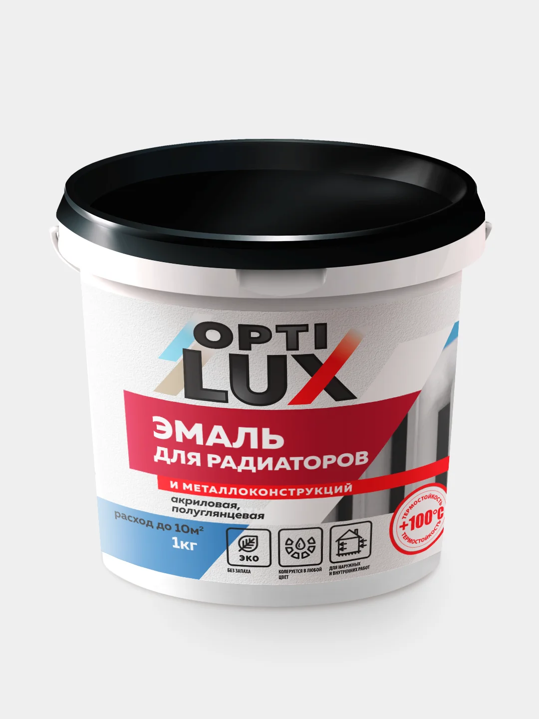 Эмаль акриловая для радиаторов и металлоконструкций Оптилюкс