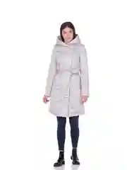 Серый пальто демисезонное, приталенное