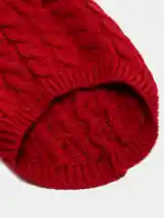 Алый теплый вязанный свитер для собак