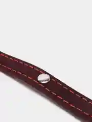 Фуксия ошейник для собак из натуральной кожи с ватином