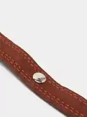 Карамельный ошейник для собак из натуральной кожи с ватином