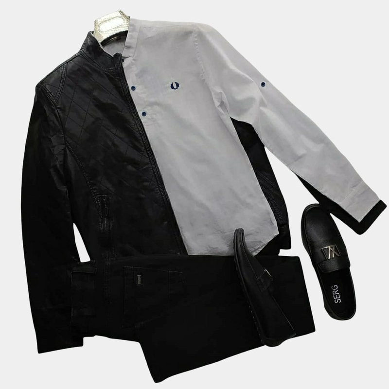 Кожанная куртка осень весна демисезонная межсезонная мужская купить по ...