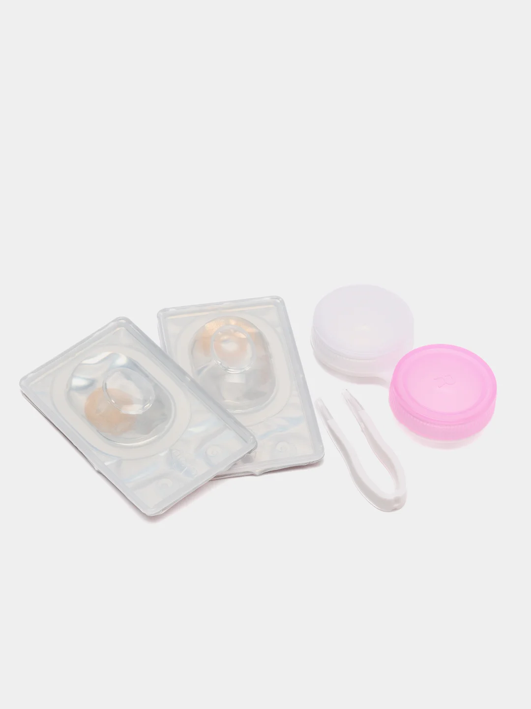 Цветные линзы ANGELINA Light Brown/ Цветные линзы карие/8,6/ 14,0/ 2 шт, контейнер, пинцет