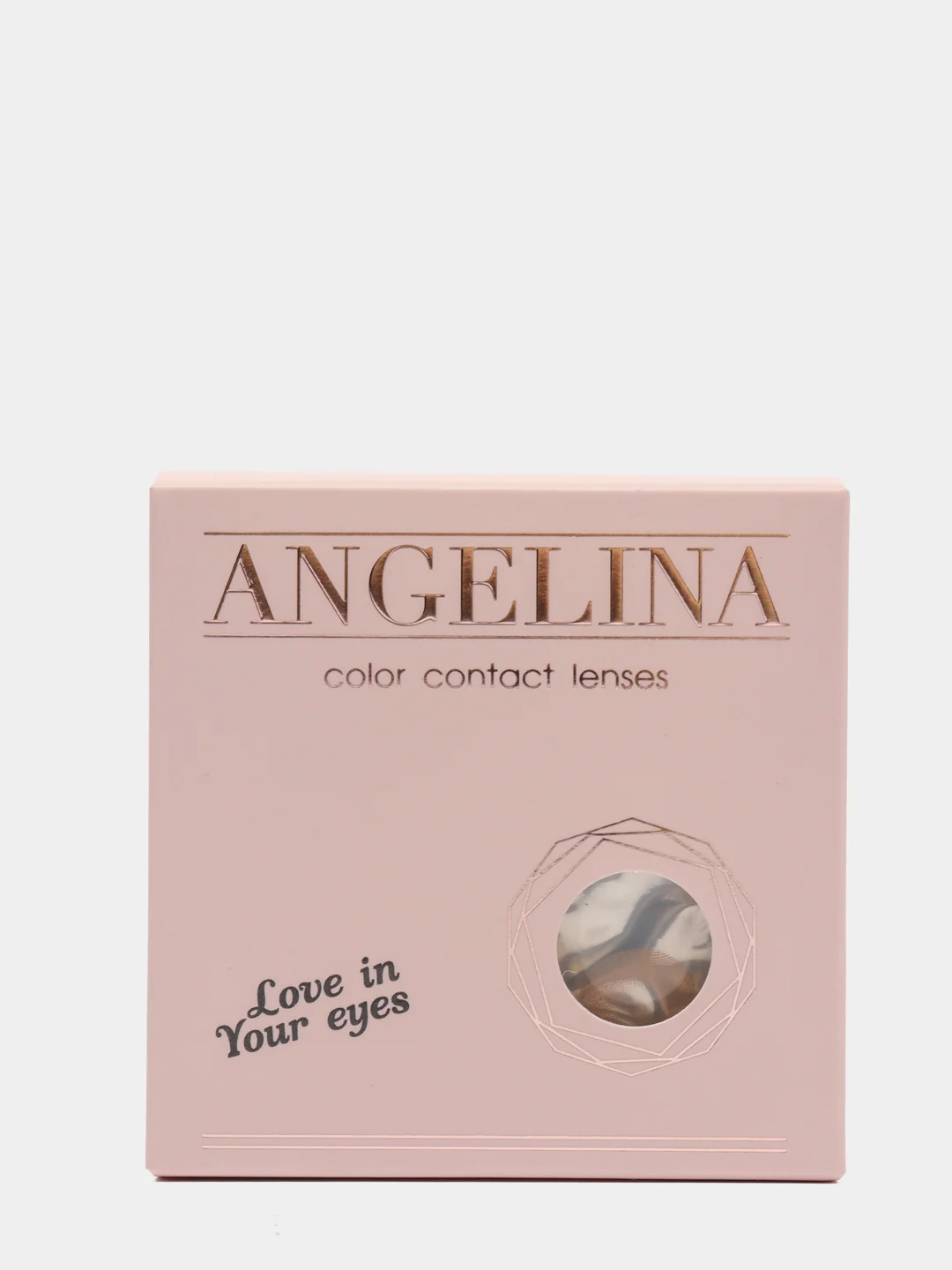 Цветные линзы ANGELINA Light Brown/ Цветные линзы карие/8,6/ 14,0/ 2 шт, контейнер, пинцет