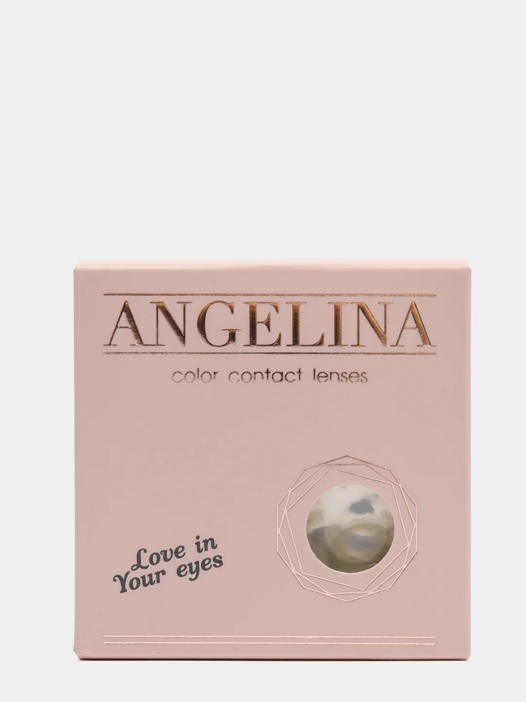Цветные линзы ANGELINA Amarelo/ Цветные линзы зеленые/ 8,6/ 14,0/ 2 шт, контейнер, пинцет