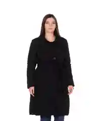 Черный пальто демисезонное