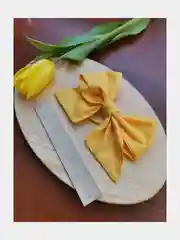 Горчичный бант для волос, детский бант, большой бант