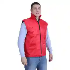 Красный жилет мужской утеплённый