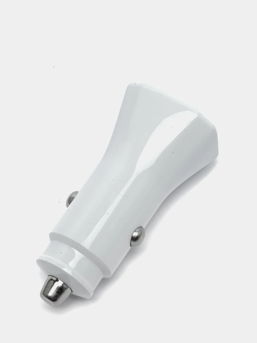 Белый зарядное устройство от прикуривателя USB+Type-c 18w