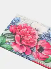 Конверт для денег "С Юбилеем!" пластизоль, цветы, рукопись на фоне