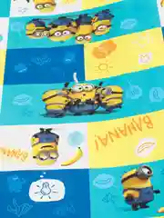 Minions 2. Упаковочная бумага (голубая с желтым), 700*1000 мм, 2 шт в рулоне (3D дизайн)
