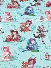 Enchantimals. Упаковочная бумага-1, 700*1000 мм, 2 шт в рулоне