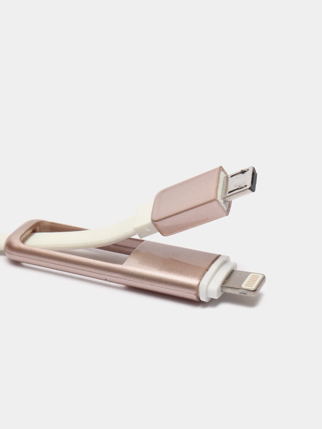 Золотой автомобильное зарядное устройство с кабелем 3*USB