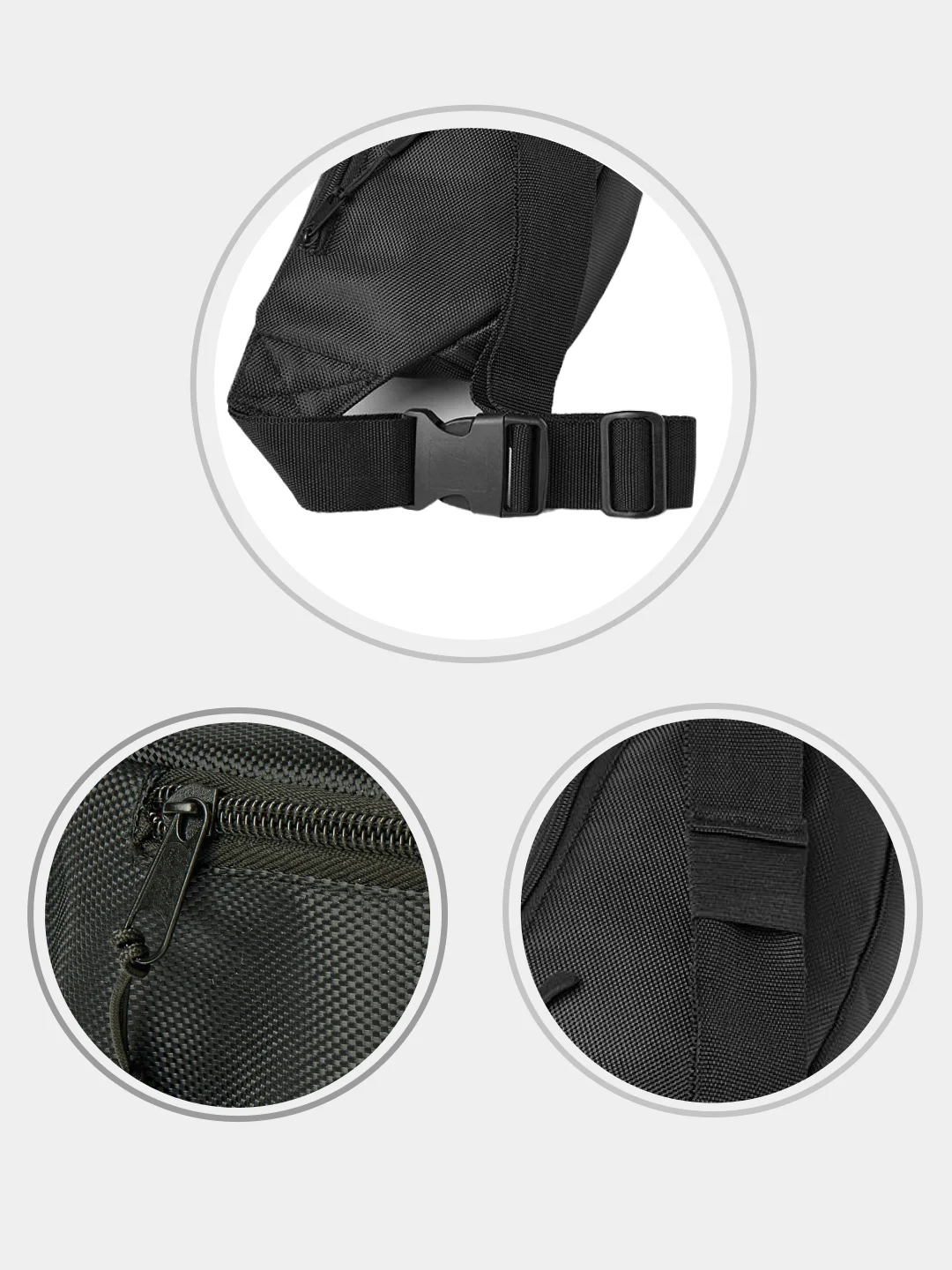 Красный сумка поясная Kleymo Bananka Wide pattern, черная