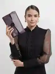 Сумка женская, через плечо, цвет фиолетовый