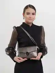 Сумка женская, регулируемый ремень, цвет коричневый