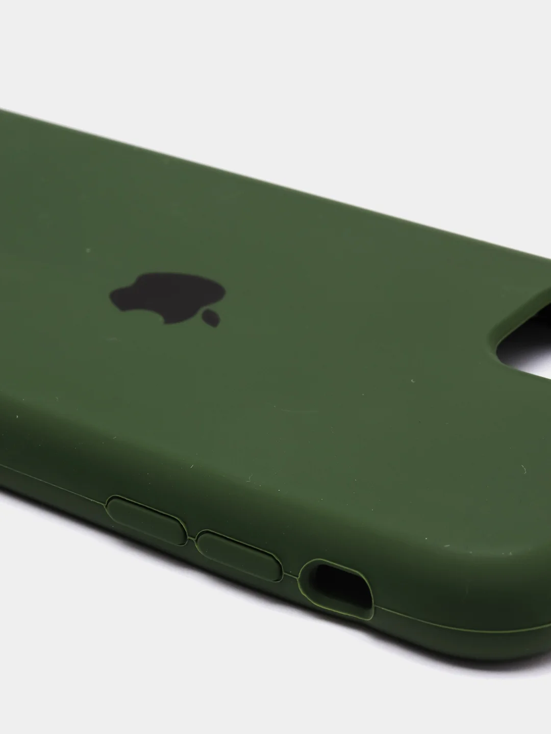 Лесной зеленый чехол Silicone Case для iPhone 11, с открытым низом