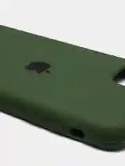 Лесной зеленый чехол Silicone Case для iPhone 11, с открытым низом