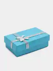 Голубой коробка подарочная для колец и украшений