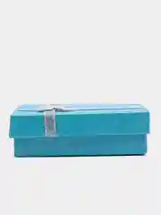Голубой коробка подарочная для колец и украшений