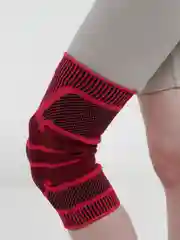 Тёмно-бордовый наколенник эластичный спортивный,бандаж на колено с 3D-поддержкой (суппорт)