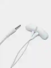 Белый наушники Extra Bass вакуумные