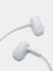 Белый наушники Extra Bass вакуумные