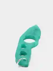 Зеленый аксессуар в форме ножа из эпоксидной смолы, ручная работа