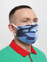 Маска лицевая, защитная, многоразовая М-1/камуфляж