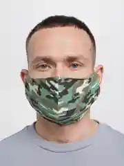 Зеленый тканевая многоразовая маска