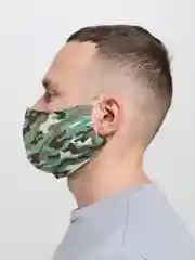 Белый тканевая многоразовая маска