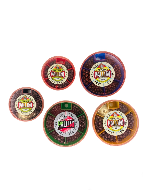 Набор рыболовных грузил / грузов PALLINI (70-80-100гр)