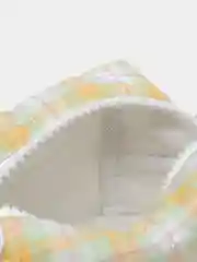 Желтый косметичка, с ручкой
