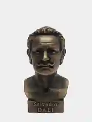 Бюст гипсовый "Сальвадор Дали", патина, высота 16 см