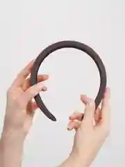 Коричневый объёмный ободок, однотонный