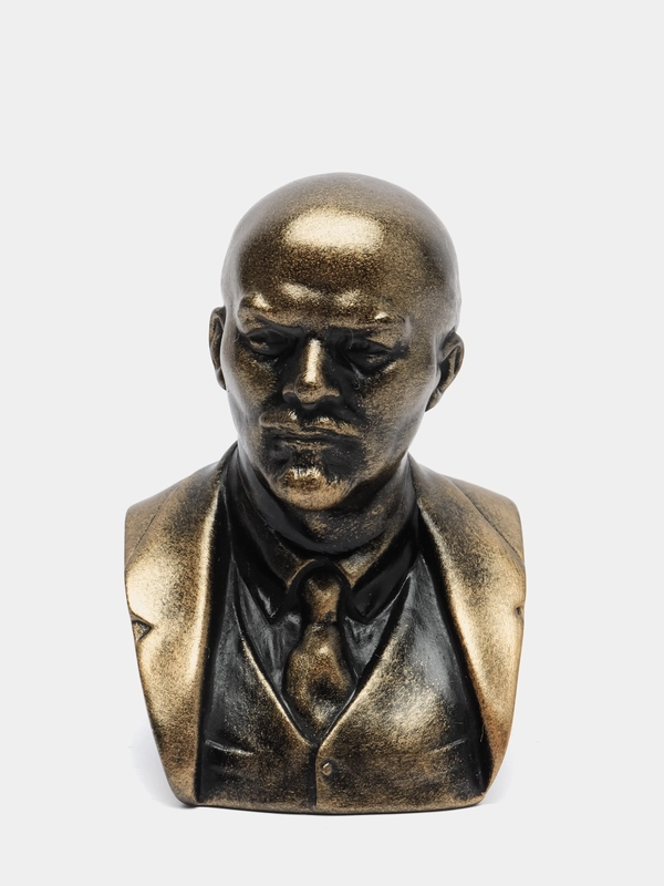 Бюст гипсовый Ленин, патина, 11 см