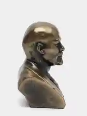 Бюст гипсовый Ленин, патина, 11 см
