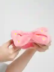 Коралловый повязка на голову косметическая для макияжа и умывания