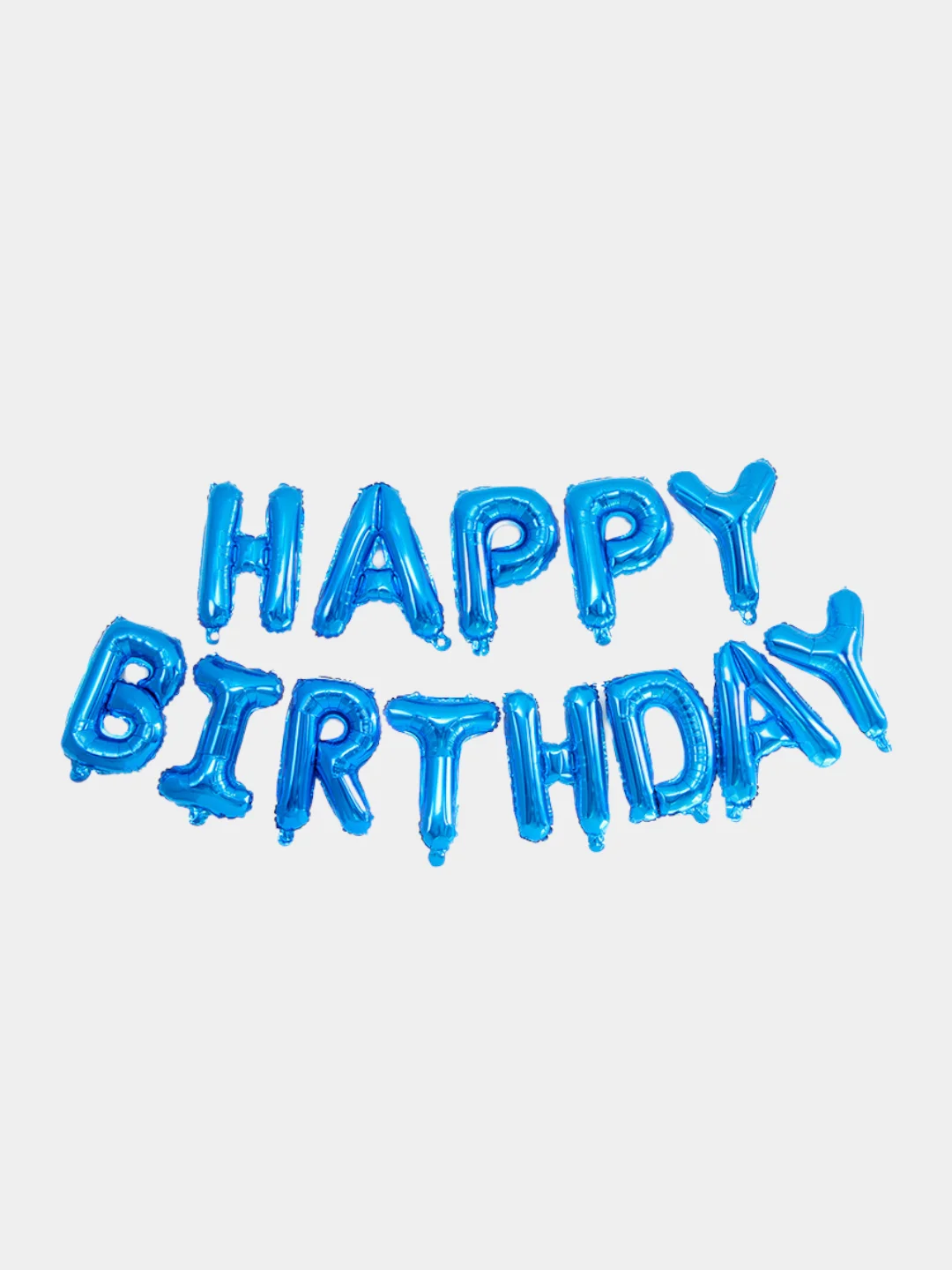 Голубой набор воздушных шаров "Happy Birthday"