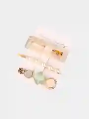 Индиго заколка зажим для девушки, подарок на 1 сентября