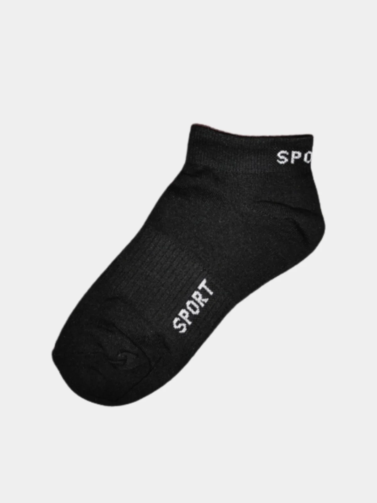 Черный носки мужские низкие, спортивные, с компрессией
