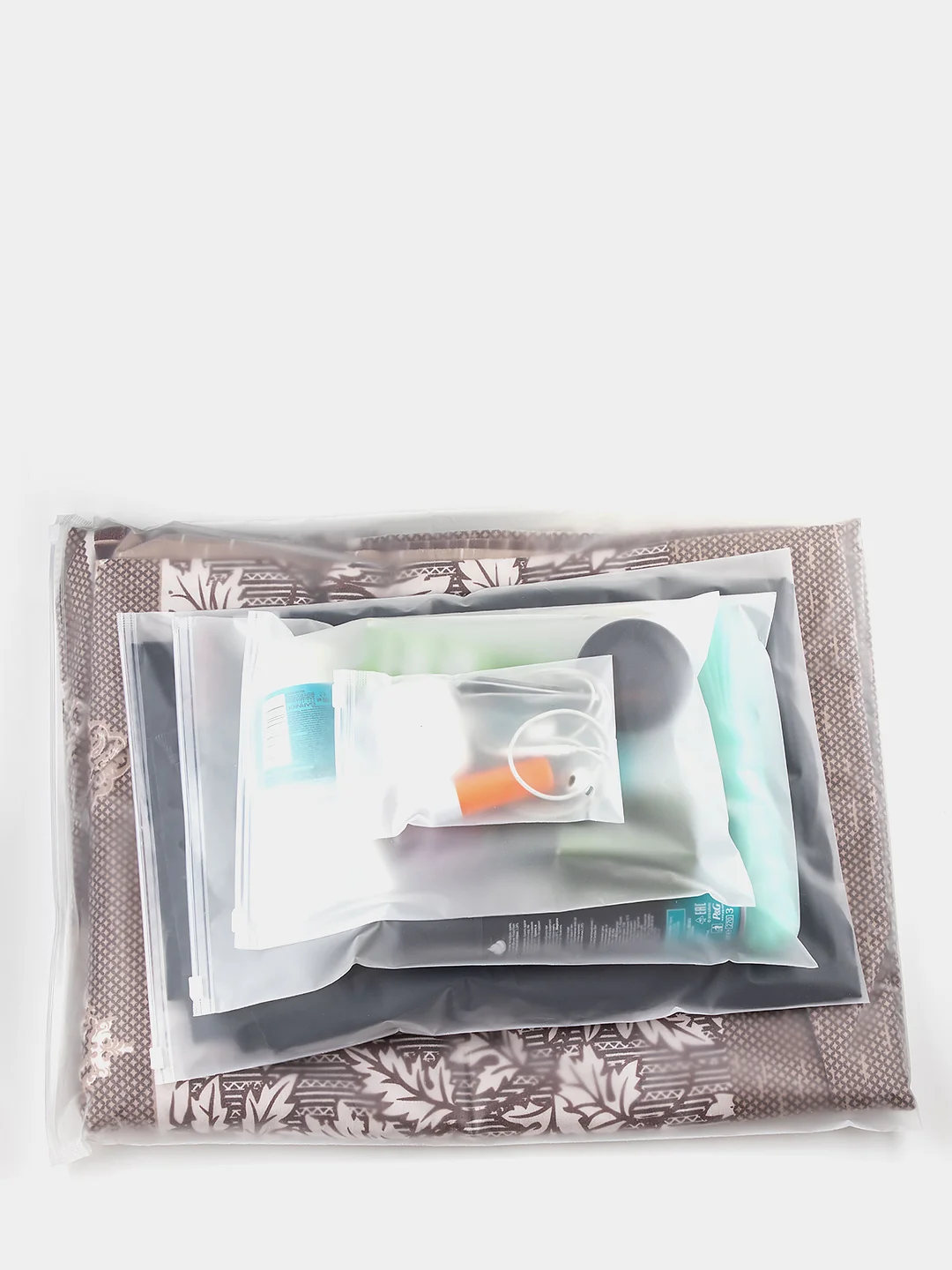 Пакеты матовые с замком ZIP-LOCK для хранения вещей в путешествии, органайзер
