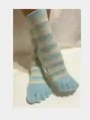 Голубой носки с пальцами
