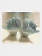 Голубой носки с пальцами