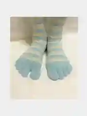 Голубой носки с пальцами