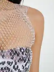 Белый туника пляжная