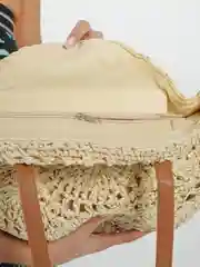 Аметистовый сумка пляжная соломенная круглая