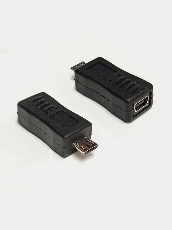 Переходник (адаптер) гнездо Mini USB - штекер MicroUSB