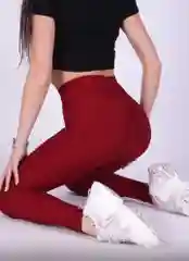 Багровый спортивные женские легинсы